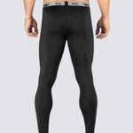 Elite Sports Plain Black Compression BJJ Spat Pants